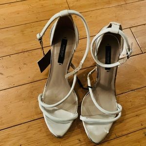 Zara strapped high heel sandals.